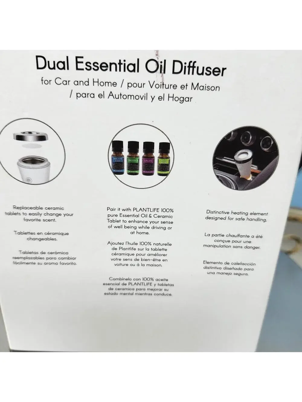 Plantlife Dual Essential Oil Diffuser Car Home Citrus Burst New